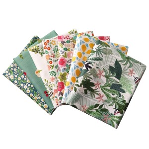 【在庫処分】7枚 花柄 生地 可愛い キルティング はぎれ 棉100％ おしゃれ 46x56cm カットクロス 布 セット 小花柄 サボテン