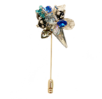 Stardust pin-brooch （スターダストピンブローチ）EMU-021-27 ブルークリスタル
