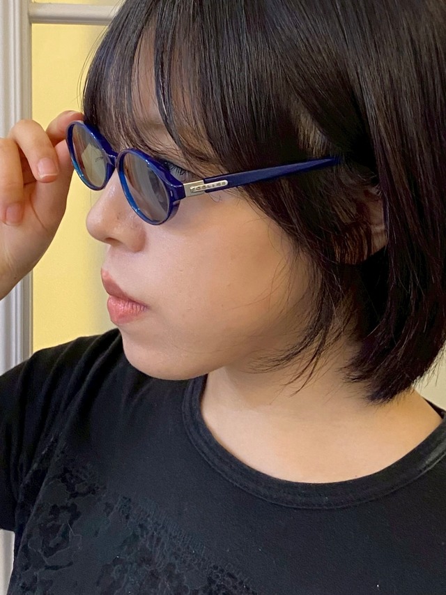 CELINE/ vintage blue flame sun glasses.(O)