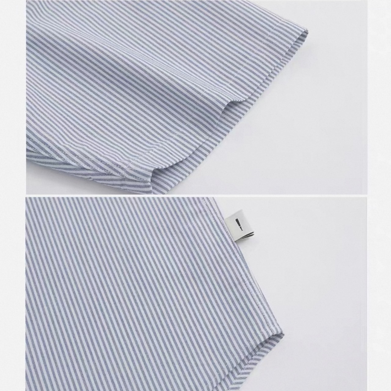 Chest logo stripe boxy shirt 1423 - 16