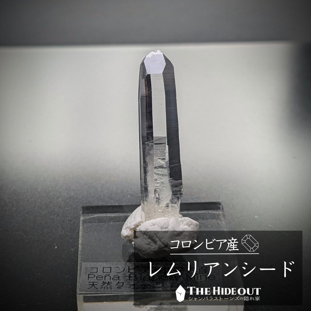 店長気まぐれ仕入れ品001 コロンビア産水晶原石標本 眩しいほどにクリーンな一本