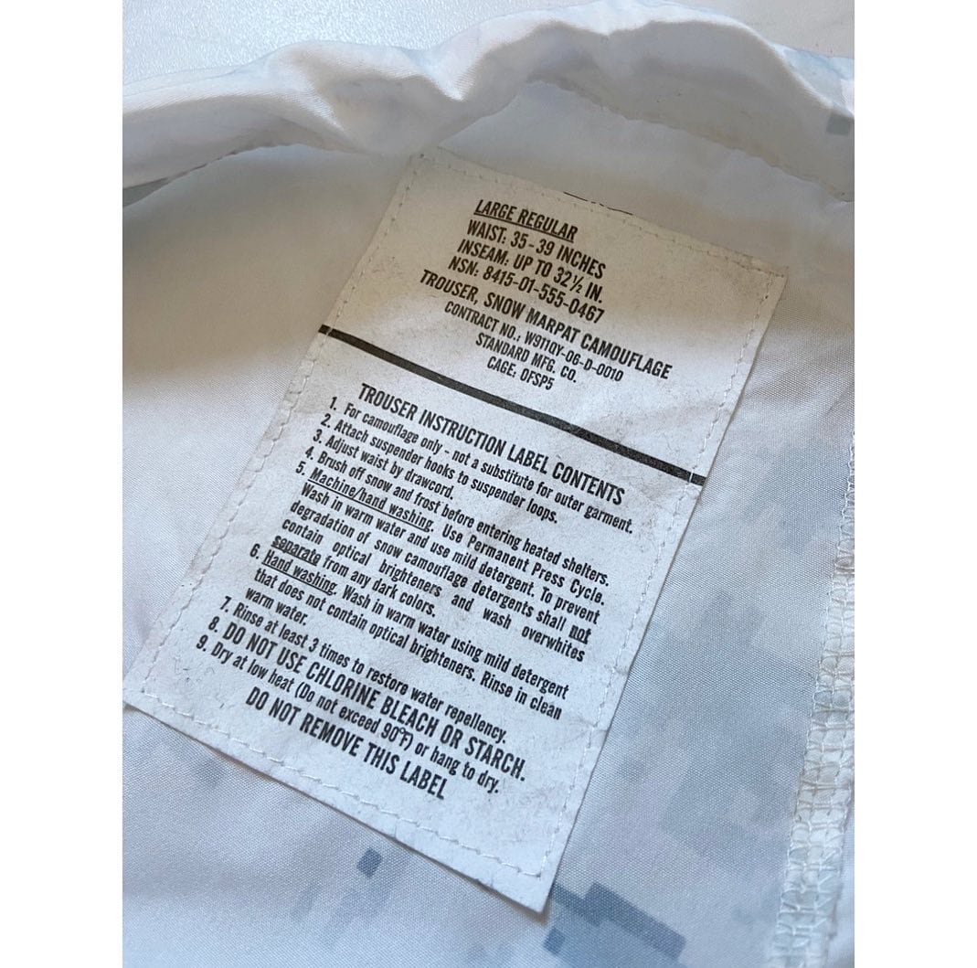 2006's usmc snow marpat over pants | protocol