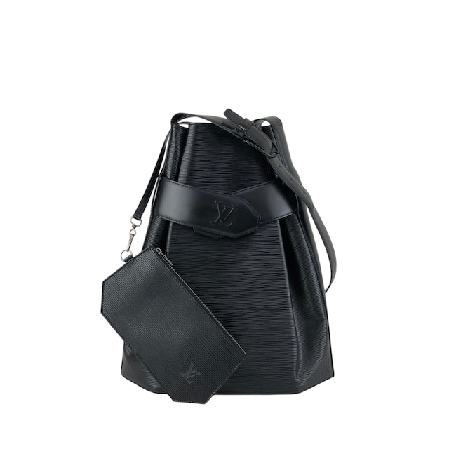 LOUIS VUITTON ルイヴィトン サックデポール エピ ショルダーバッグ ブラック レザー 巾着 vintage ヴィンテージ オールド b75b8t