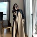 トレンチコート 大人っぽチェスターコート 冬アウター ツイードコート女性ロング冬の新しいシニアの気質の薄いクラッシュツイードコート女性