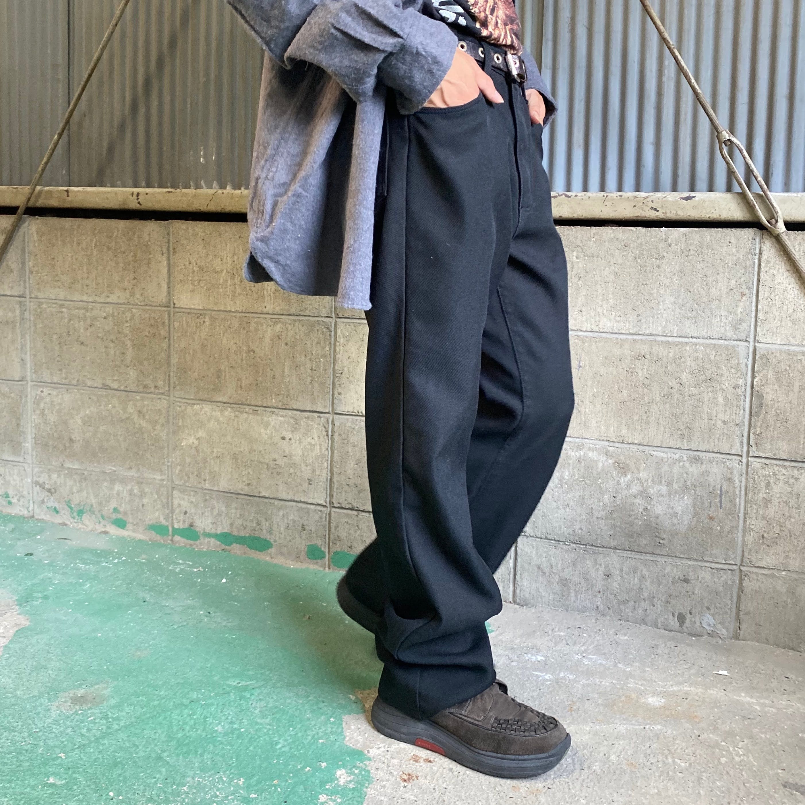 Wrangler ラングラー ランチャードレスジーンズ スラックスパンツ フレアパンツ メンズw34 ブラック 黒 古着 ロングパンツ Cave 古着屋 公式 古着通販サイト Wrangler ラングラー ランチャードレスジーンズ スラックスパンツ フレアパンツ メンズw34 ブラック 黒 古着 ロングパンツ Cave 古着屋 公式 古着通販サイト