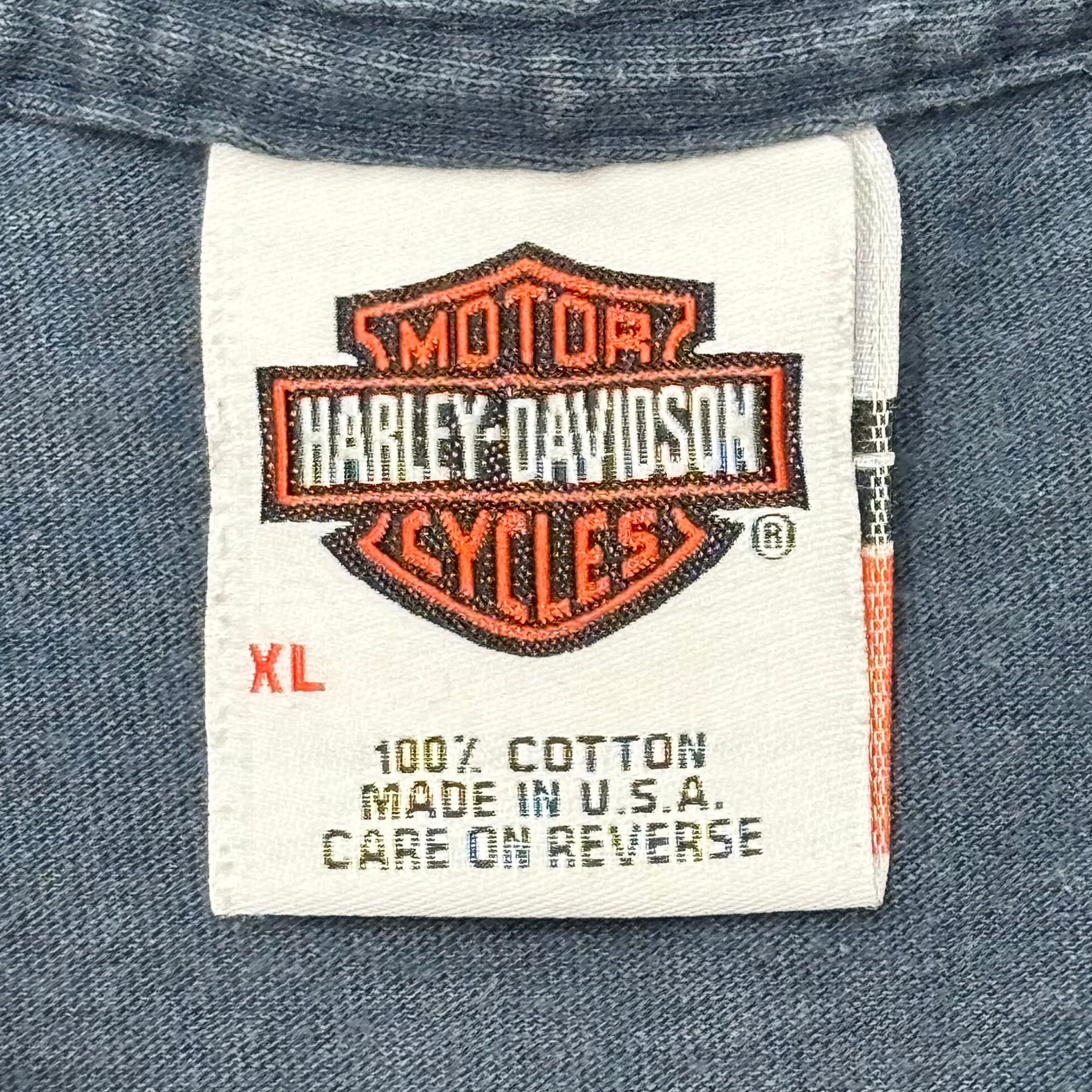 90-00's Ghost Pocket T-Shirt Good Fade Harley-Davidson Athens XL