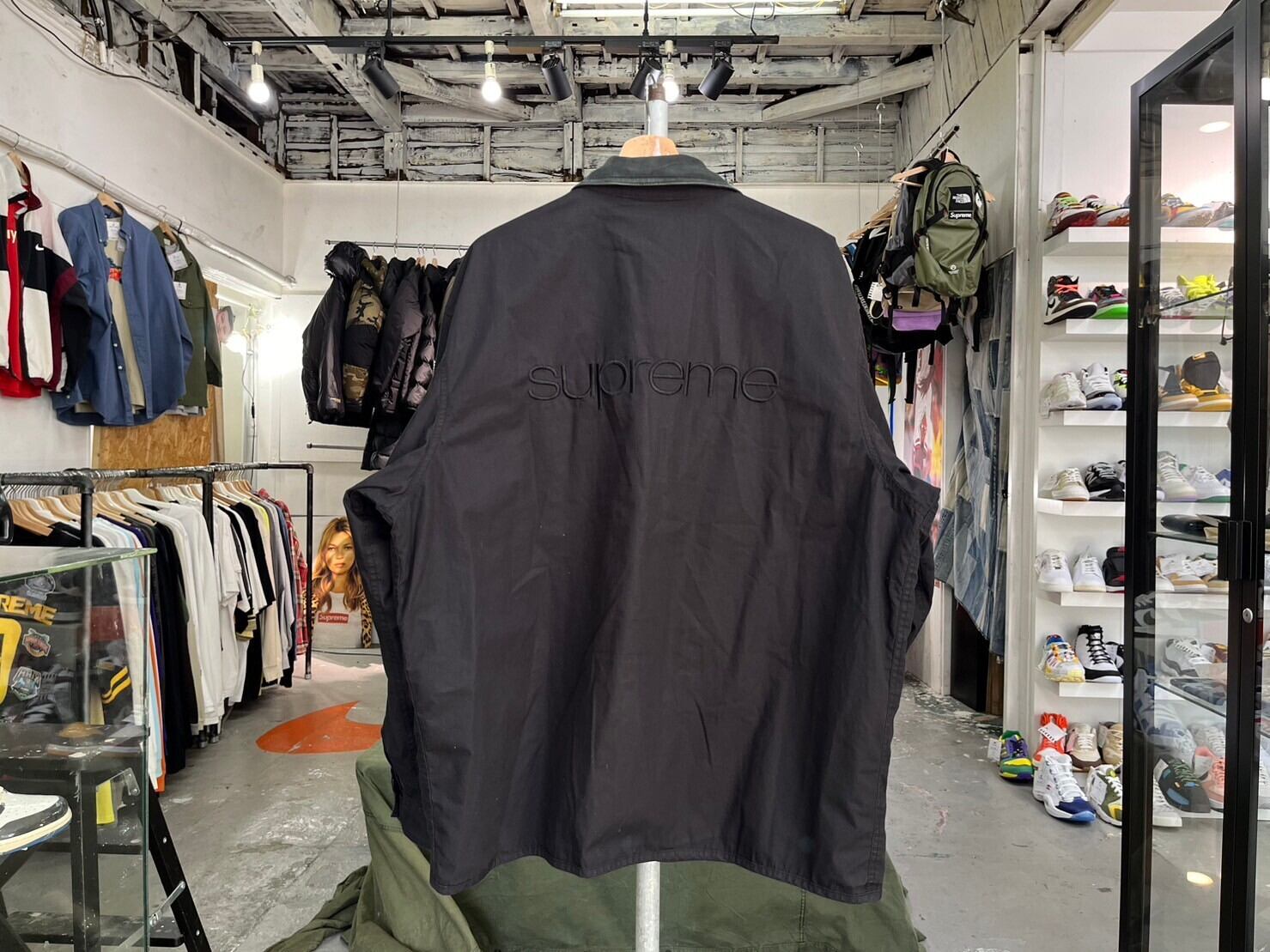 Supreme COTTON UTILITY JACKET BLACK XL 62137 | BRAND BUYERS OSAKA