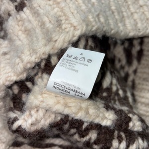 DOLCE&GABBANA turtleneck Nordic sweater