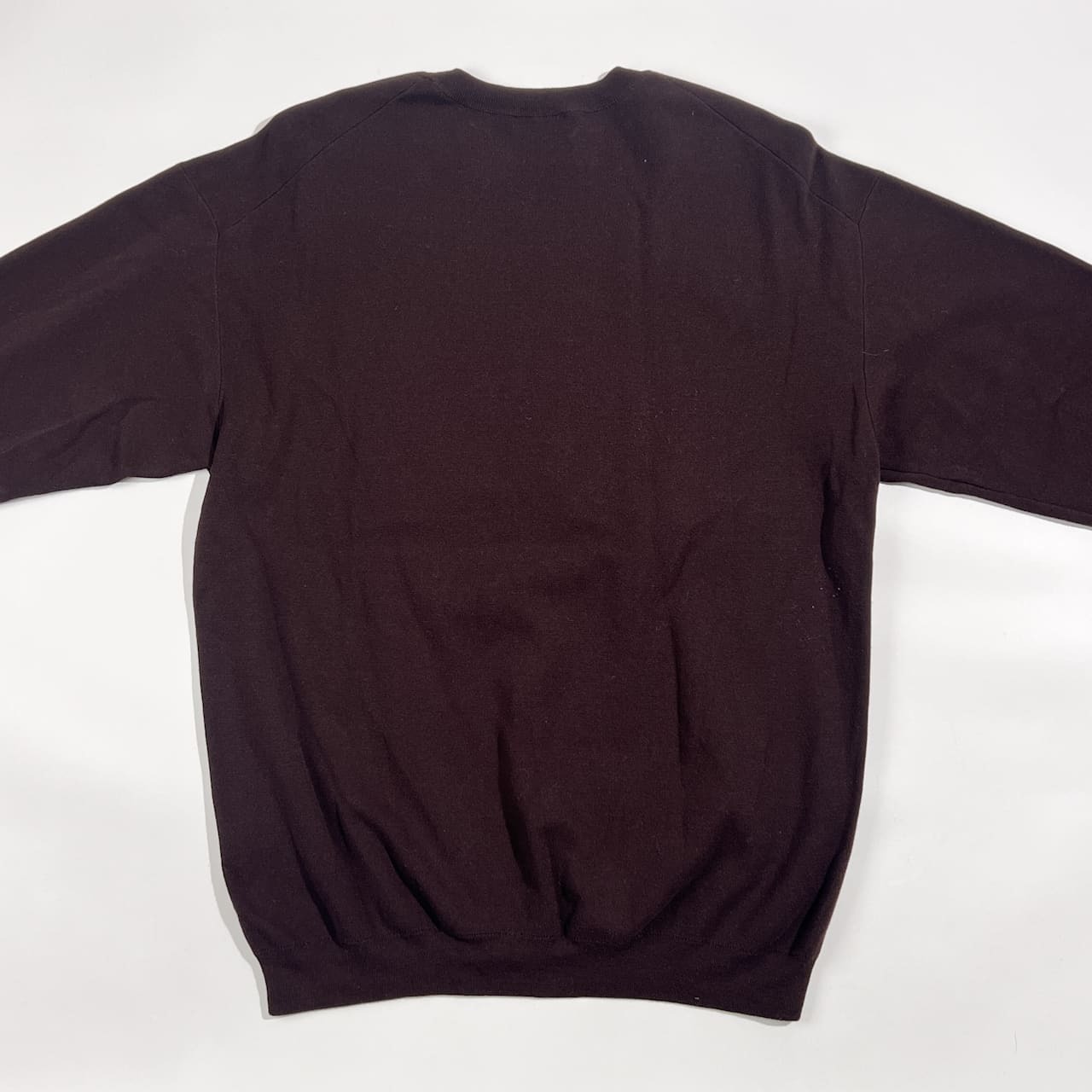 BEAUTY&YOUTH ビューティーアンドユース コットン ナイロン ニット セーター L/ダークブラウン系 メンズ シンプル