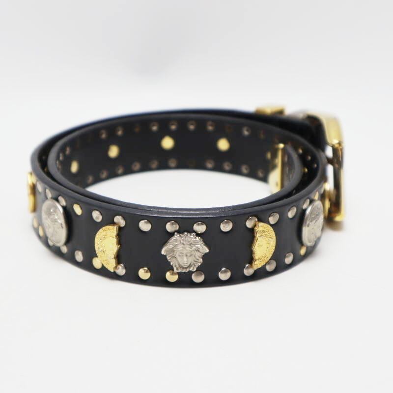 GIANNI VERSACE ジャンニヴェルサーチ メデューサスタッズ レザ