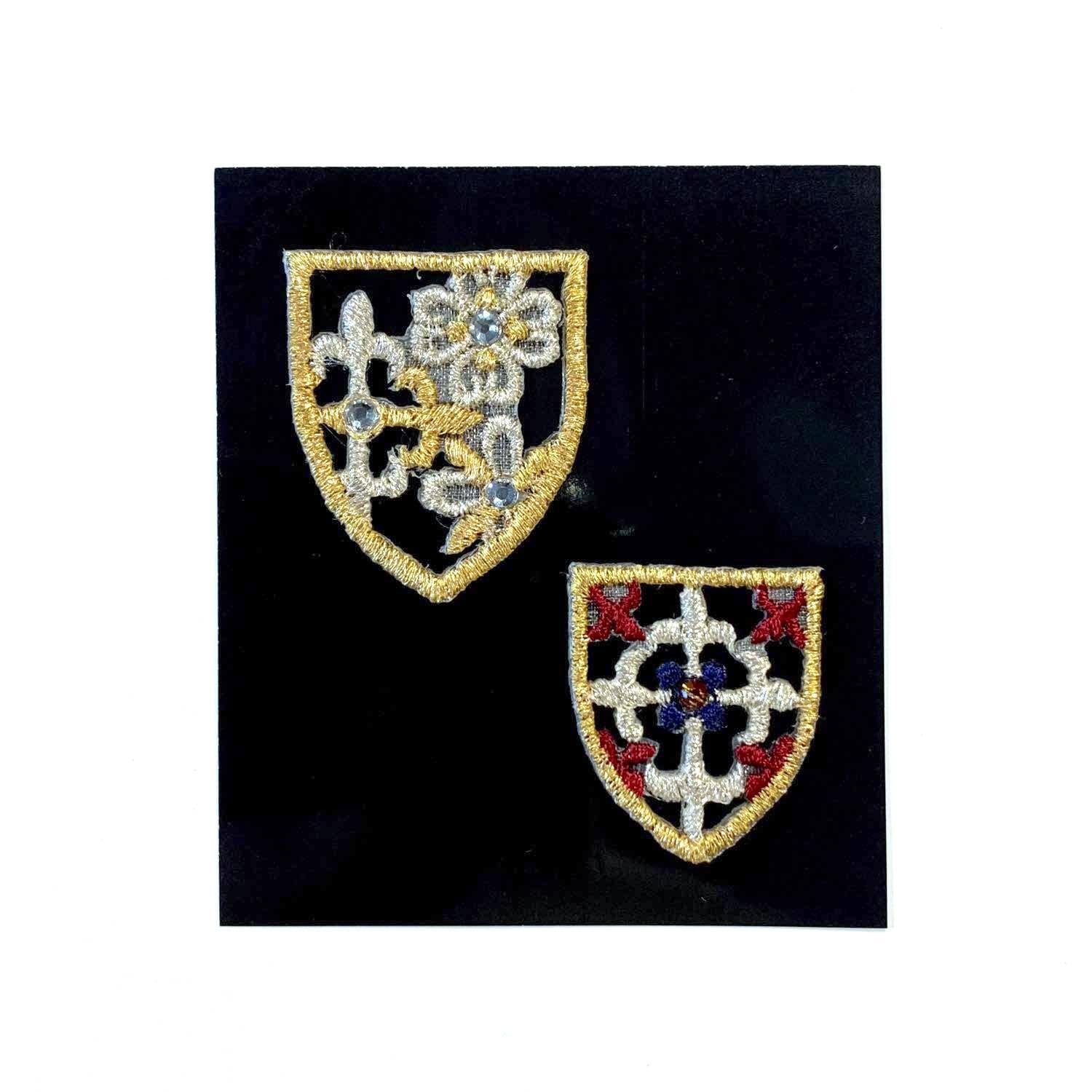 最終入荷〉お花×クロス模様入り大小ワッペンセット | Dua-アクセサリー