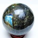ラブラドライト 丸玉 70mm スフィア 置物 一点物 151-9117