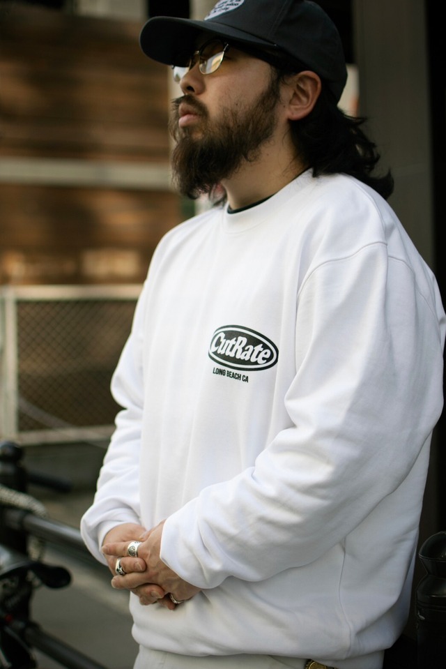 CUTRATE LOGO CREW NECK SWEAT