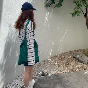 back ribbon border cut and sew top J00017