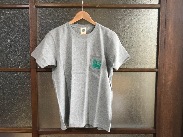 万屋MARU "03" SUPER HEAVY WEIGHT TEE (HEATHER GREY/EMERALD)