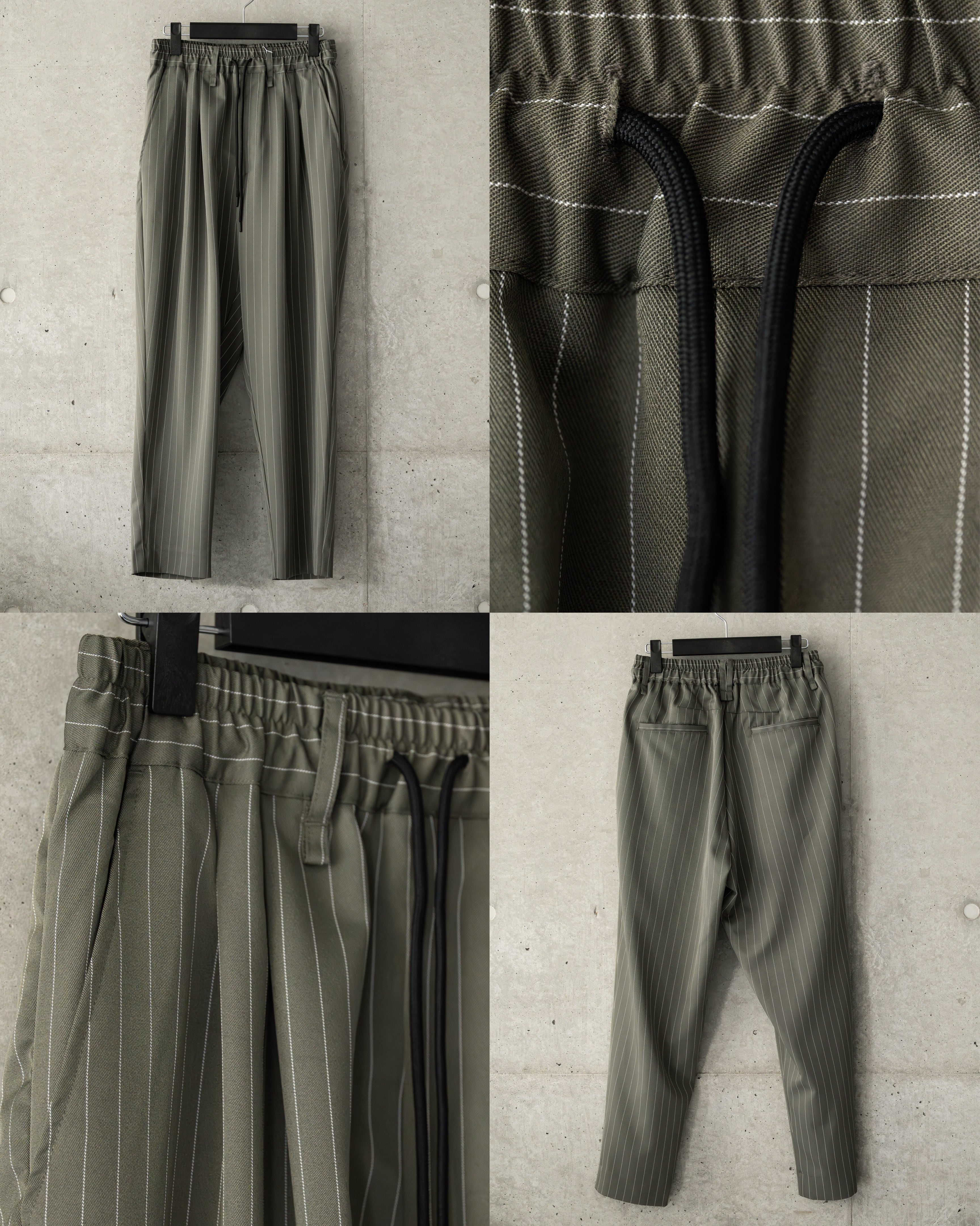 Classic Pinstripe Tapered Pants［2603amy-6］テーパードパンツ