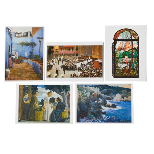 「奇蹟の芸術都市　バルセロナ」展　ポストカード5枚セットE「カタルーニャの風景」