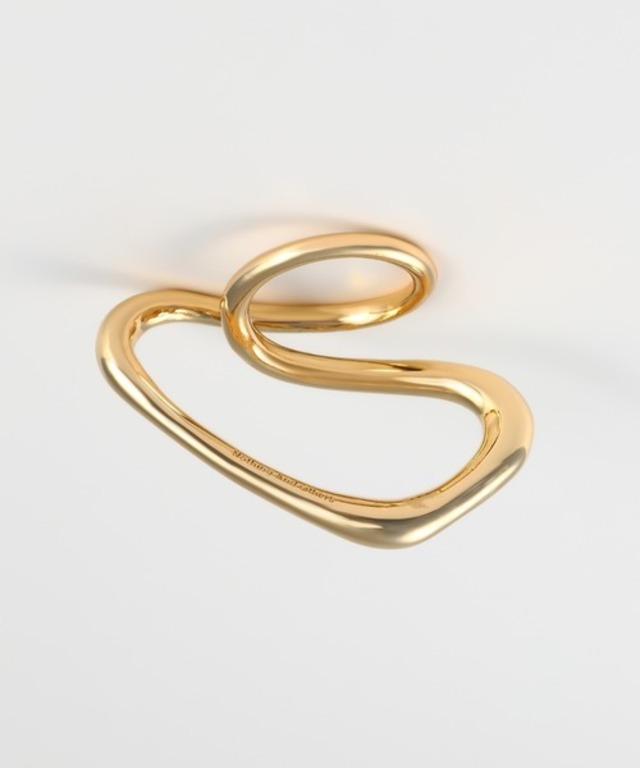 Nuance line triangle Ring(silver/gold)