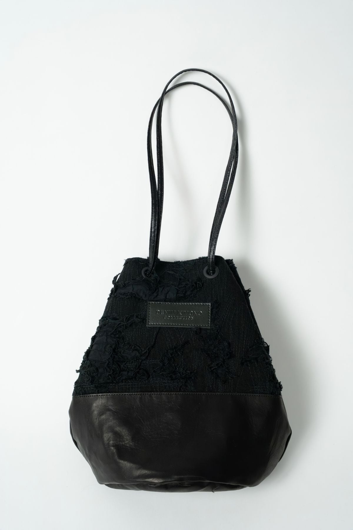 数量限定】巾着デニムバッグ-MIMI-【岡山産刺繡デニム】【アリゾナ