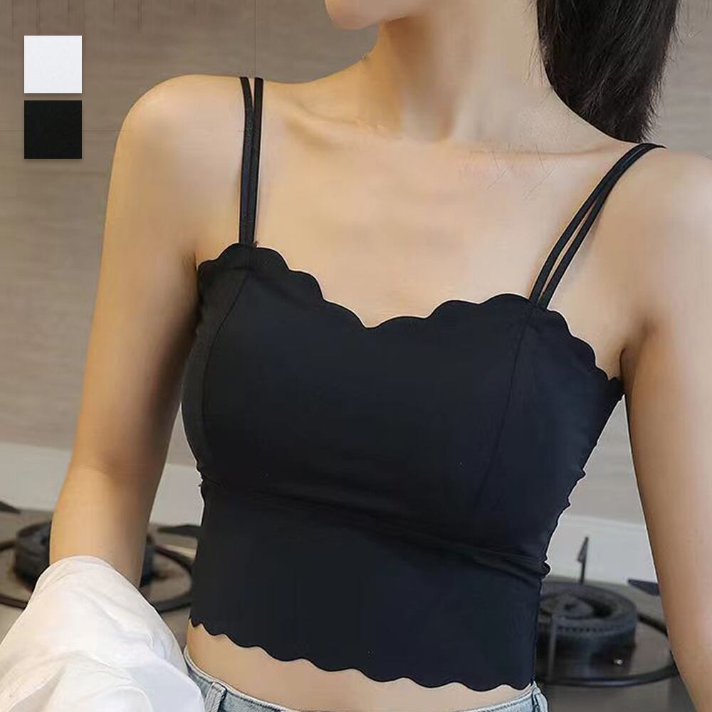 カップ付き キャミソール レディース韓国