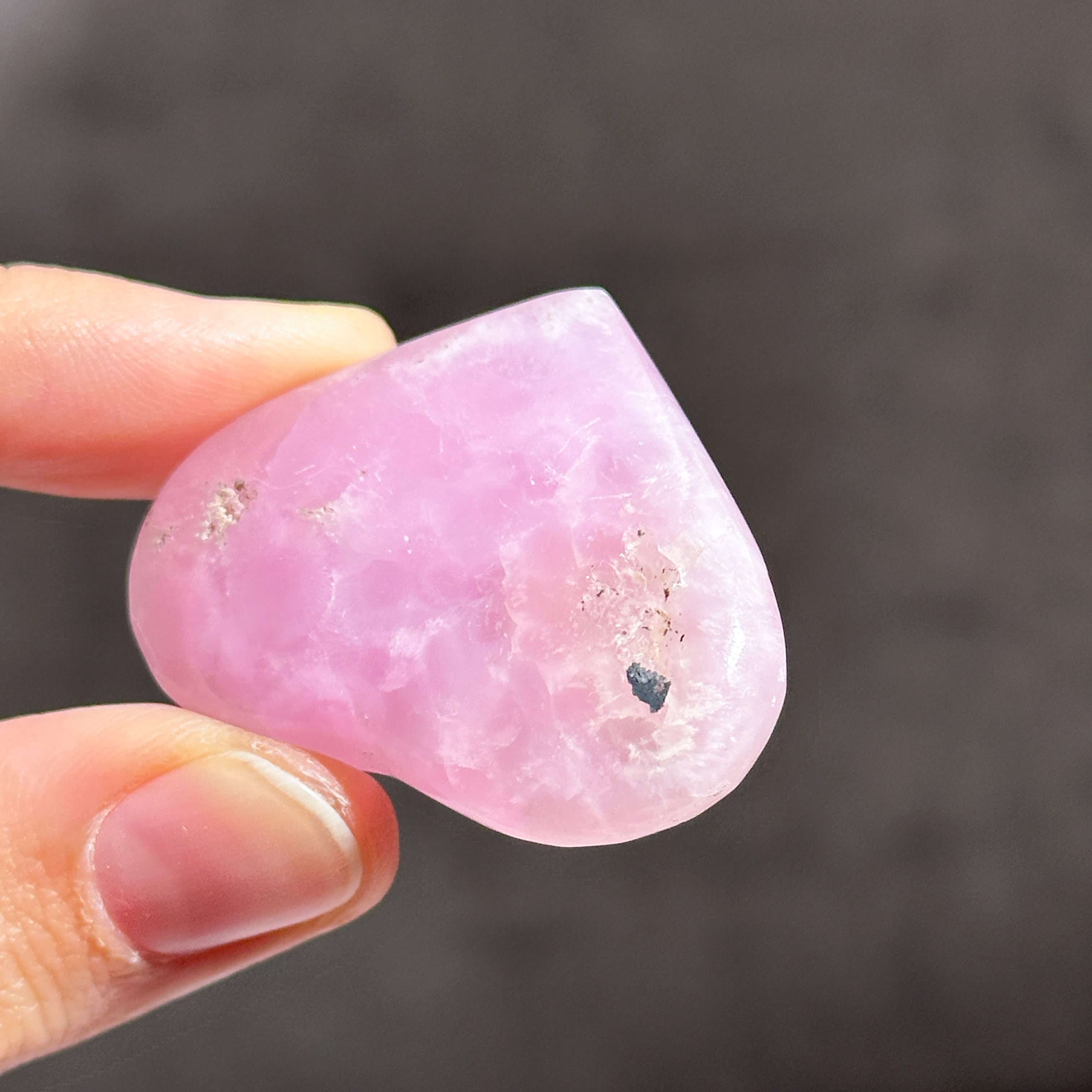 ピンクアラゴナイト　天然石　パワーストーン　希少　レア　美品　スピリチュアル ピンクアラゴナイト ハート51◇Pink Aragonite◇天然石・鉱物