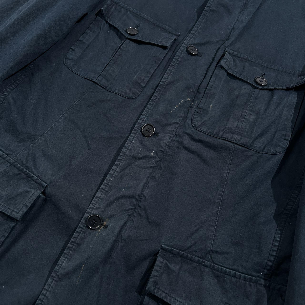 PAL ZILERI パルジレリ サファリ ジャケット サイズ 50 /ネイビー/イタリア製/ビンテージ