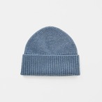 mature ha.／knit cap - lamb wool／blue