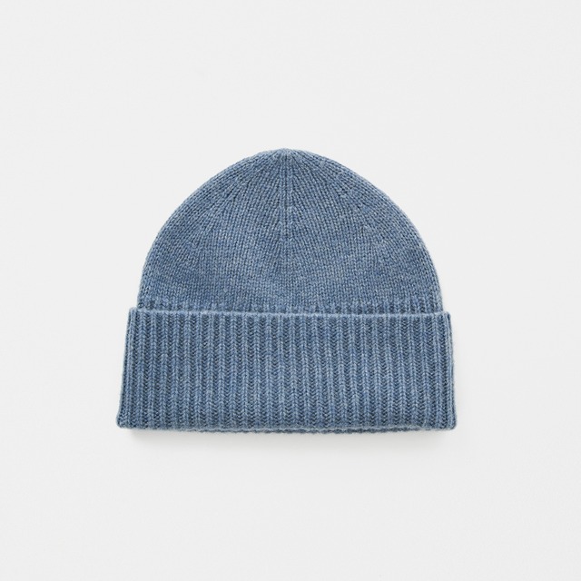 mature ha.／slant cutting knit cap - lamb wool