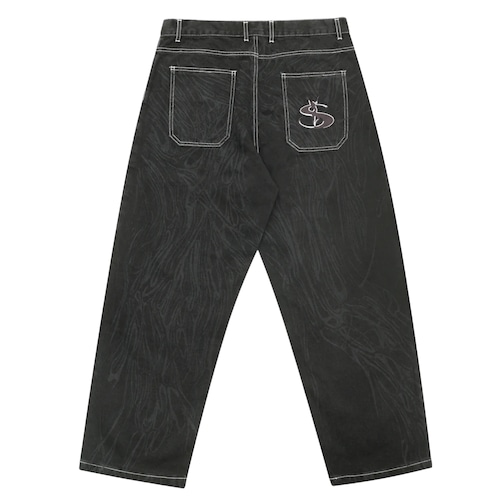 YARDSALE / RIPPER JEANS CONTRAST BLACK