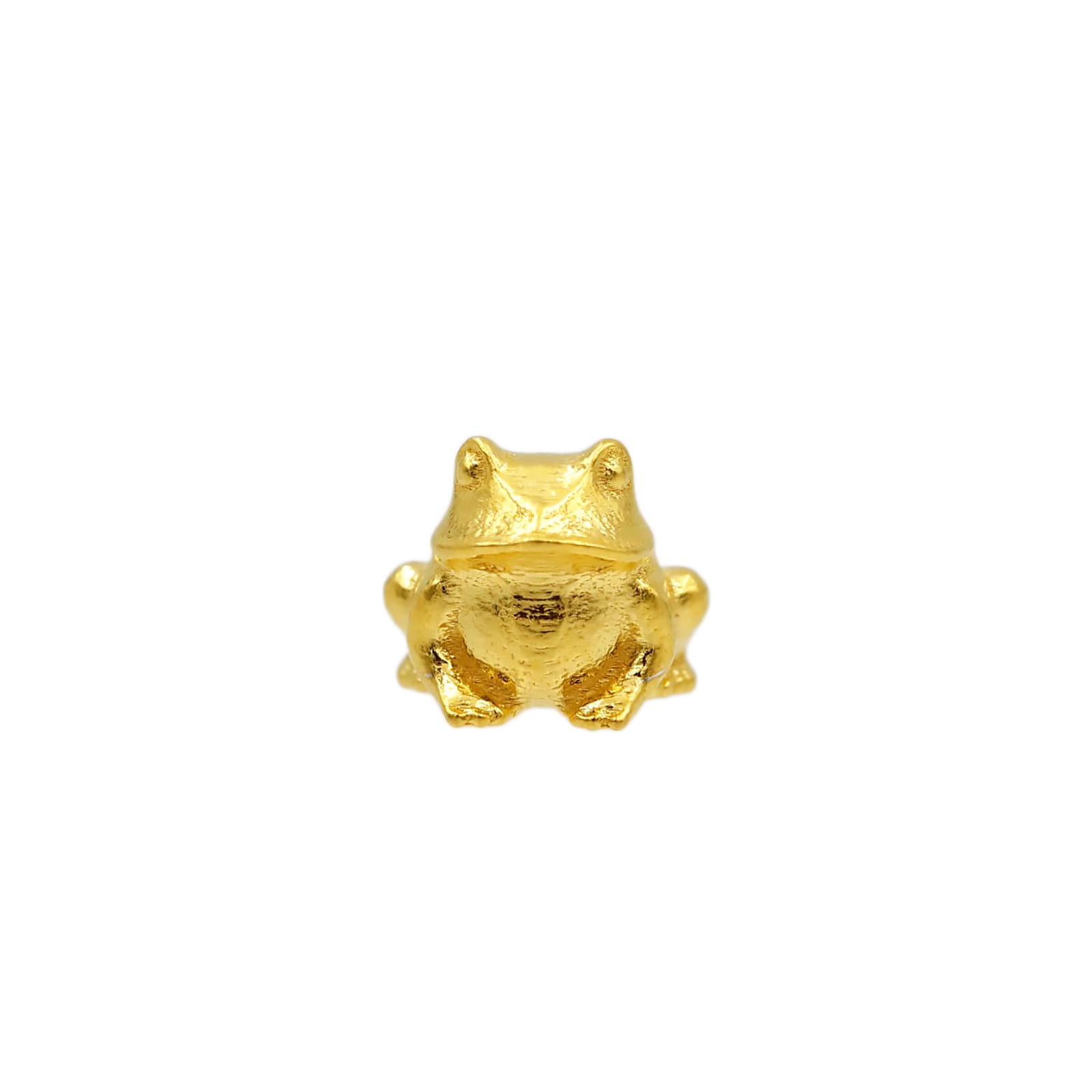 純金のカエル ② (模様なし) 約1g 指先サイズの芸術品 JUNGOLD