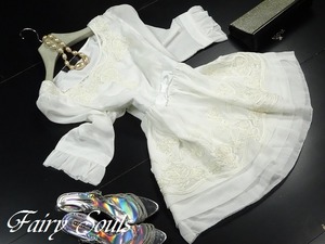 ★送料無料★9号(M)☆ロマンチック刺繍が美しいワンピース[OPN8860]