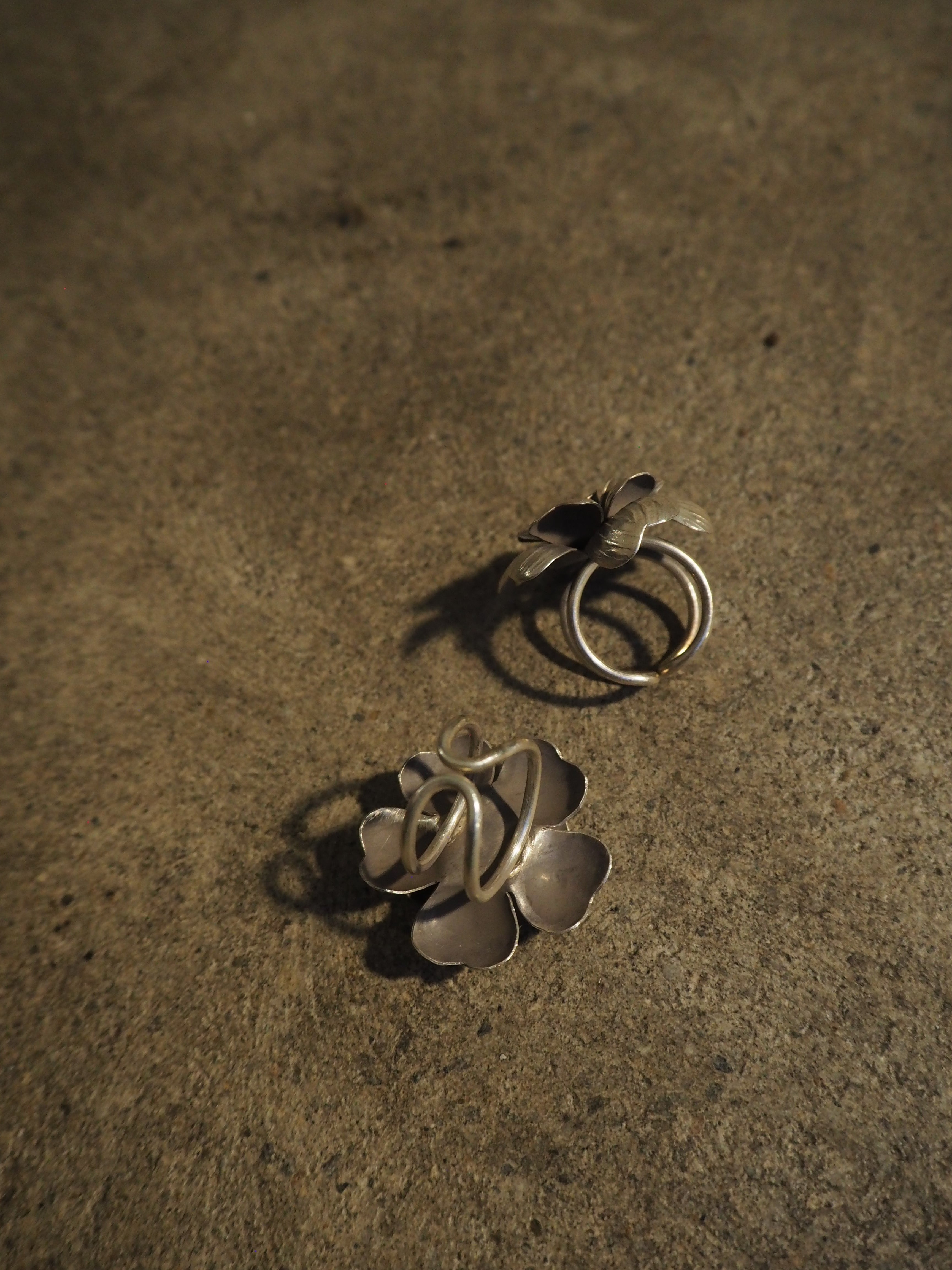 Karen silver , Flower ring | BaA-silver-