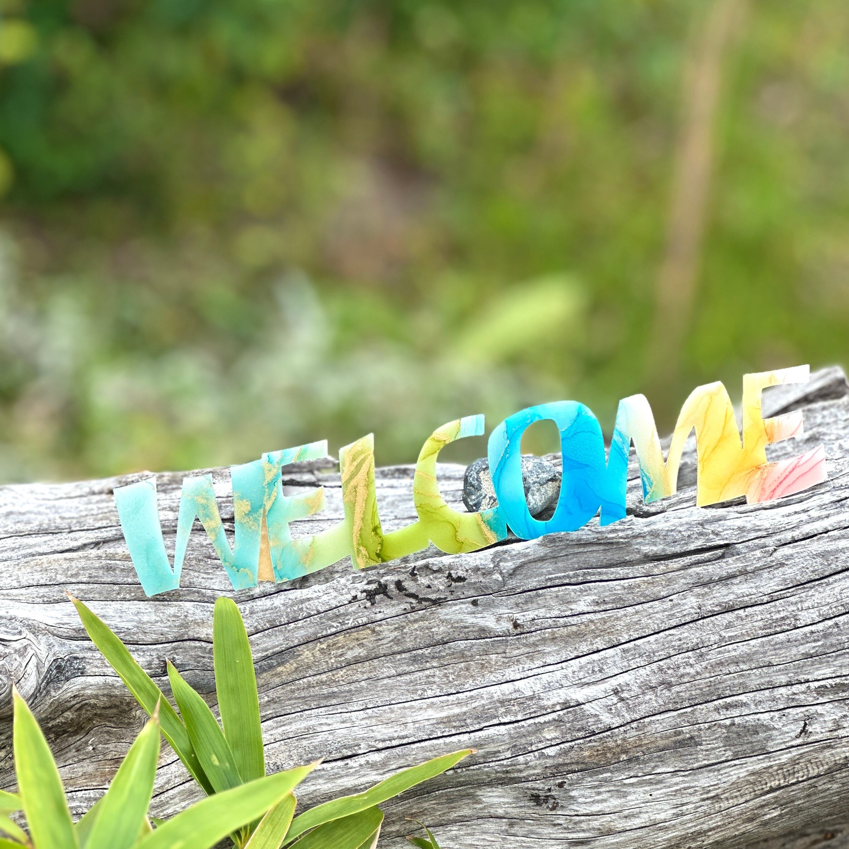 @インスタ掲載 [WELCOME]プレート (H4.5×W24cm)
