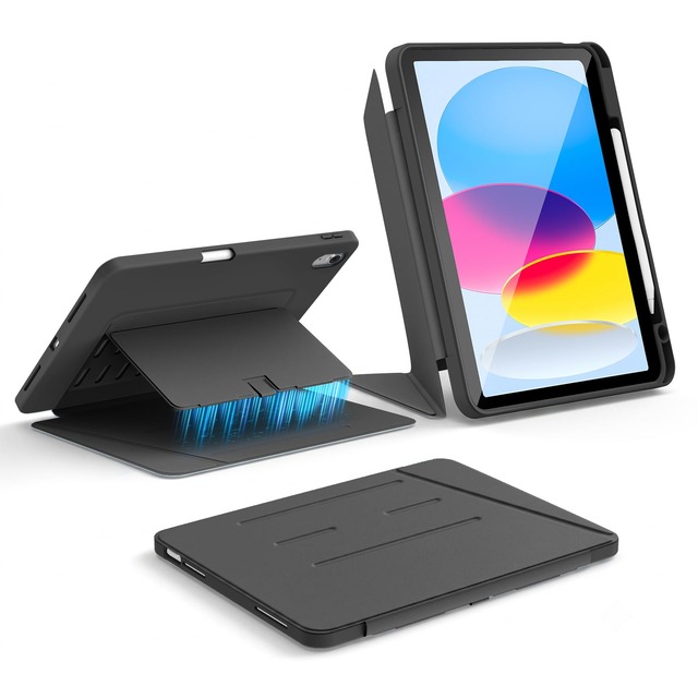 LNOLON iPad A16 ケース 第11/10世代(11/10.9インチ 2025/2022)対応 マグネット式スタンドケース
