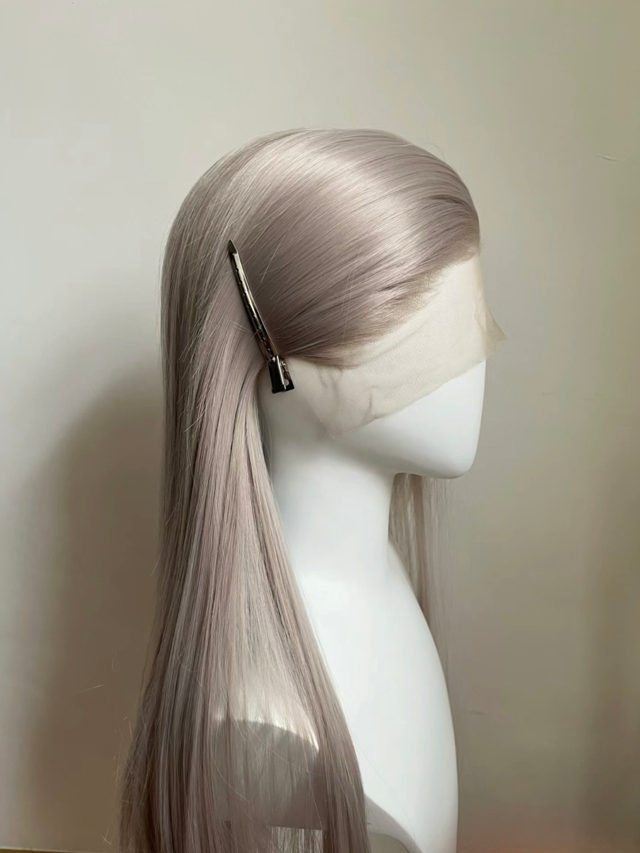 Premium - White Beige【商品番号 2022】レースフロントあり◎