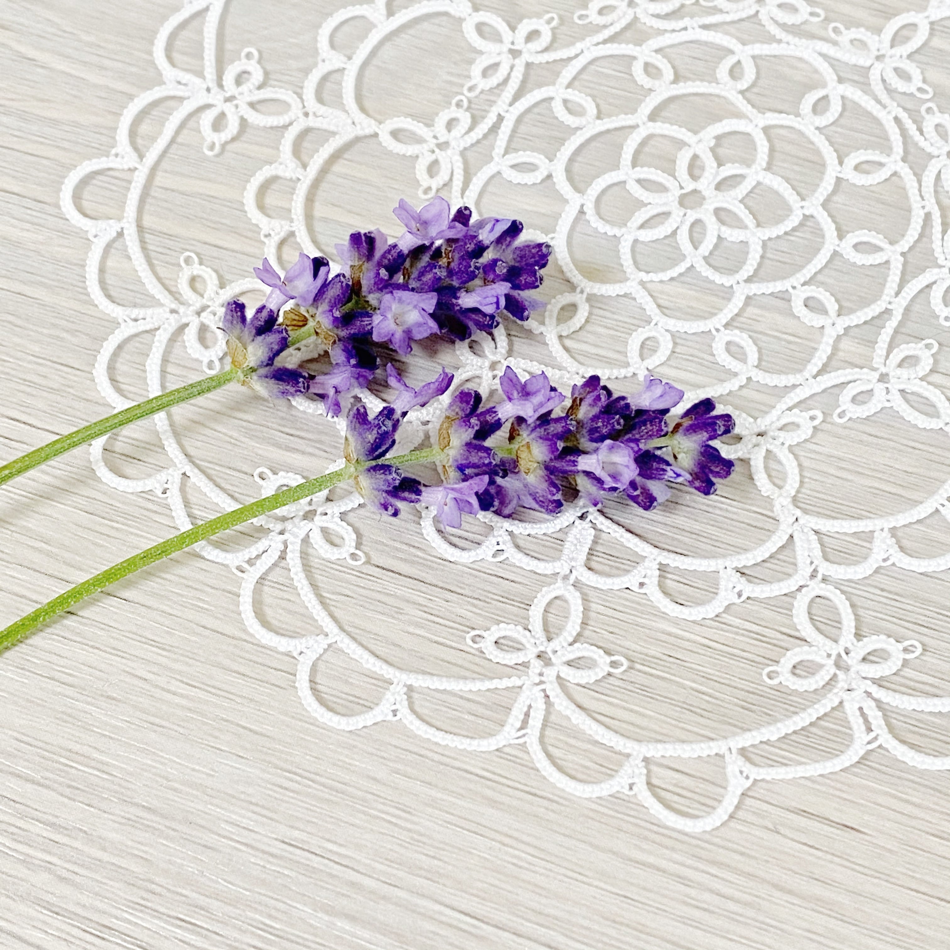 矢車菊のドイリー 編み図 Download | AYA Lace