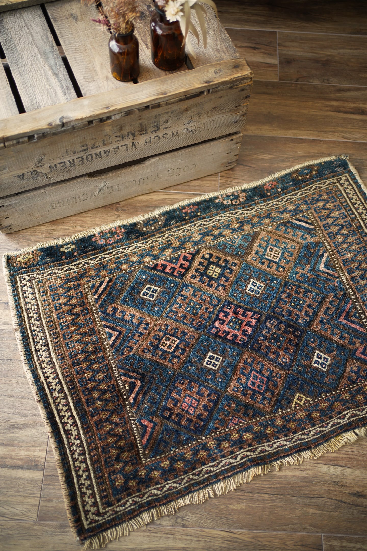 611】Antique Jaff kurd Bagface rug 1900's - 1920's | ヴィンテージ