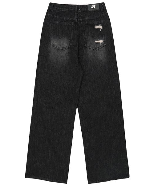 デニム・ジーパン ROCKCAKE Faye Damage Jeans Black RC24PT05100BK a22c005f26a68fd9cca2b7ece16ceb