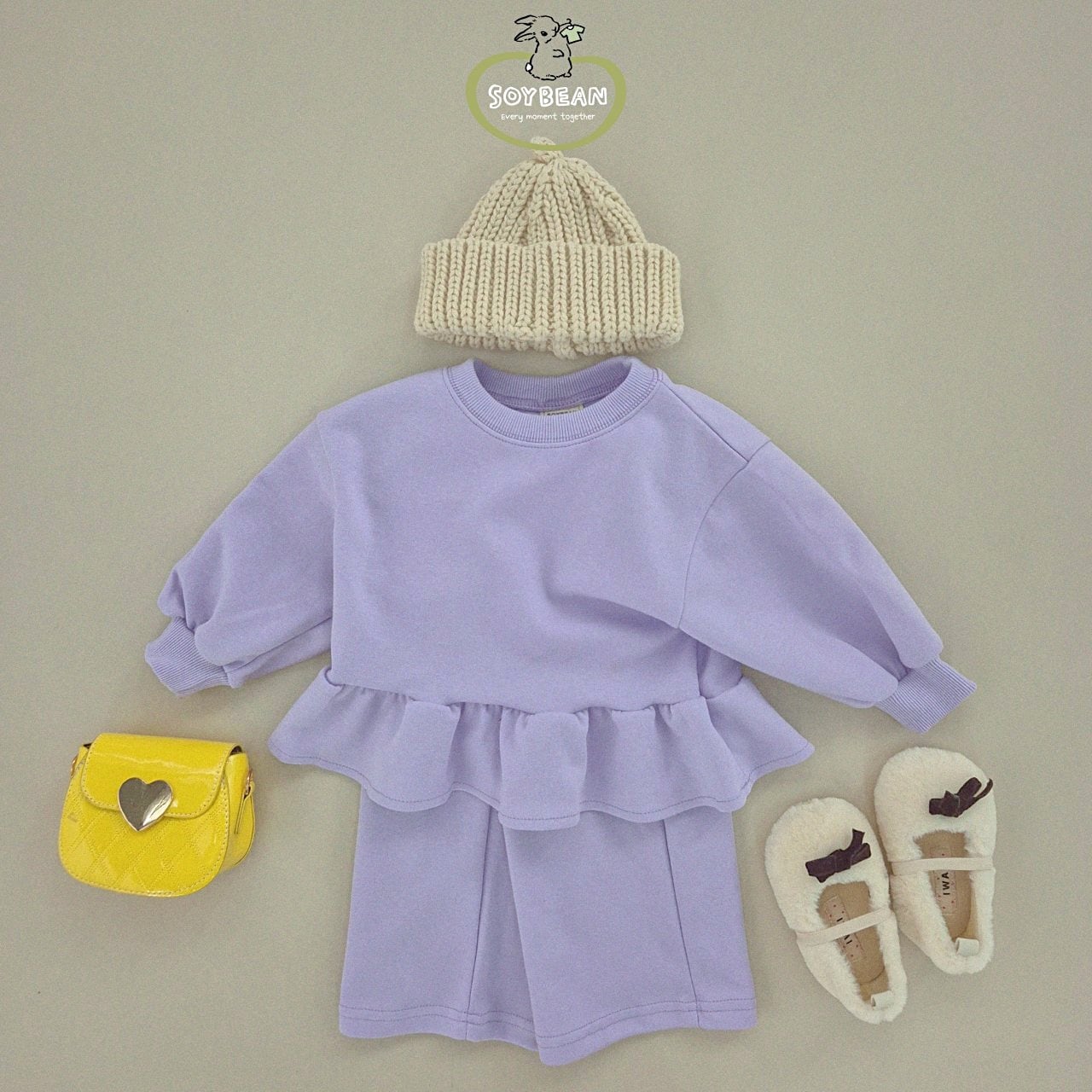 «sold out»«ジュニアサイズあり»«soybean» フリルセットアップ 6colors