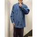90's MARITHE FRANCOIS GIRBAUD L/Sインディゴシャツ