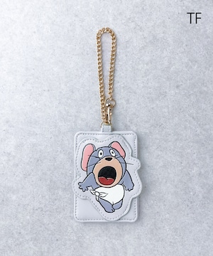 F268114_TOM and JERRY×Flapper びっくりダイカットアップリケパスケース