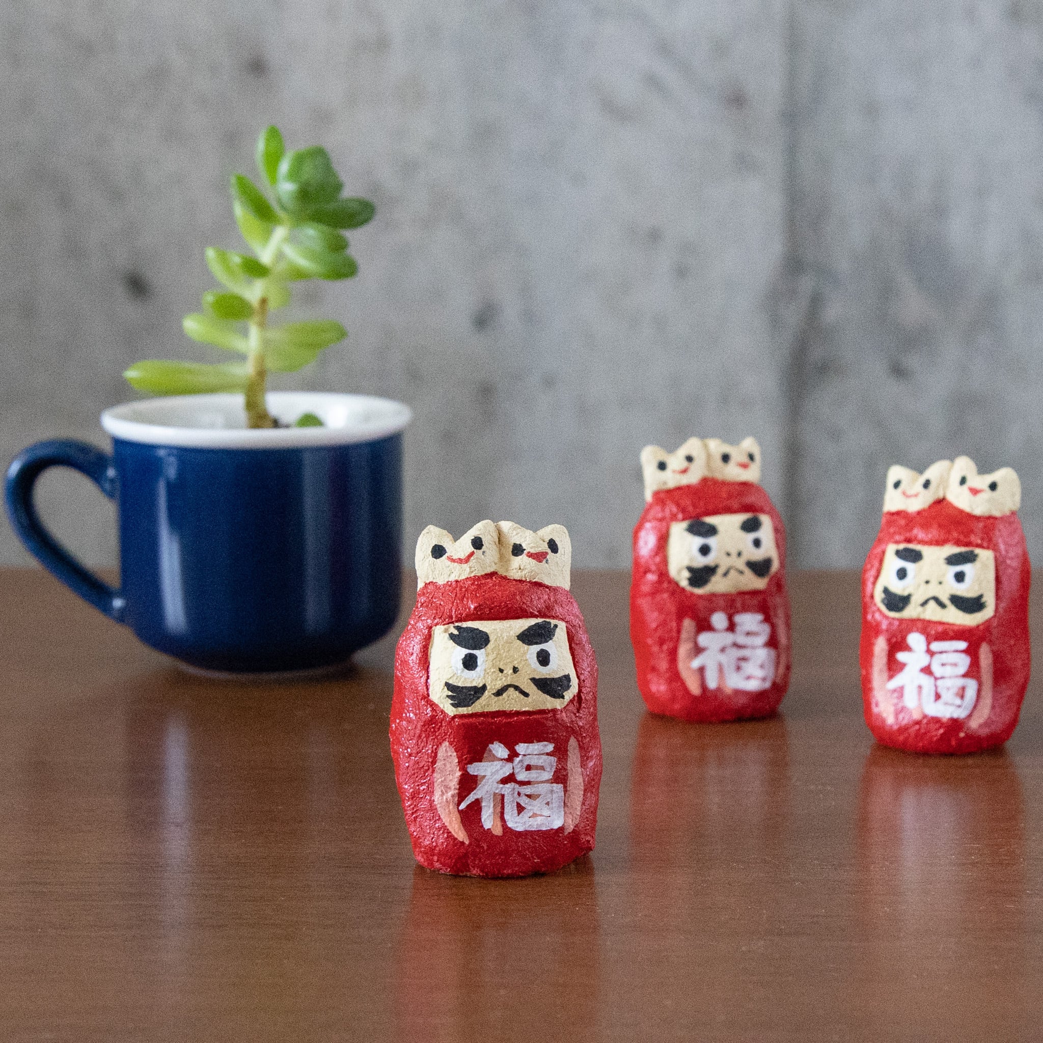 工房ニャン山 シーサー乗りだるま | Dear Okinawa,