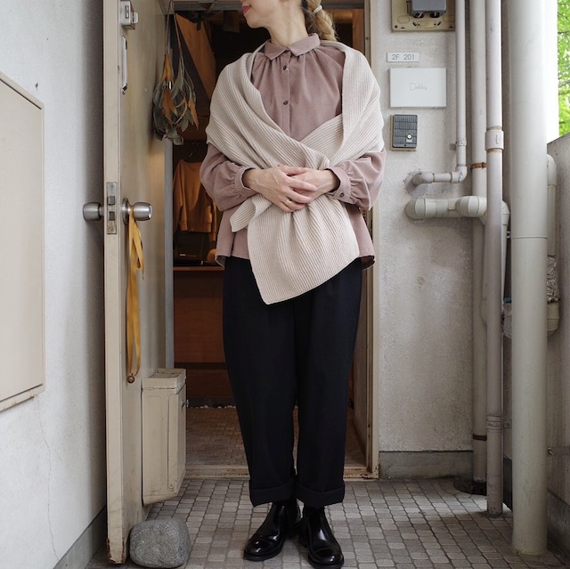 Honnete (オネット) LONG SLEEVE GATHER BLOUSE