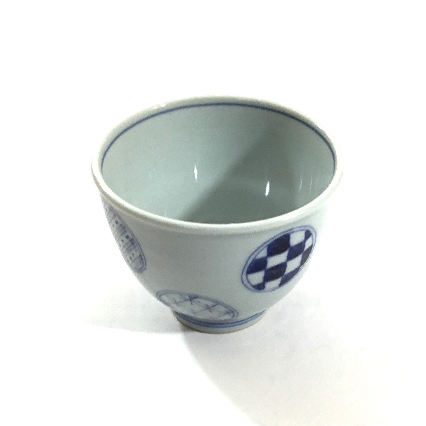 丸地紋深煎茶碗