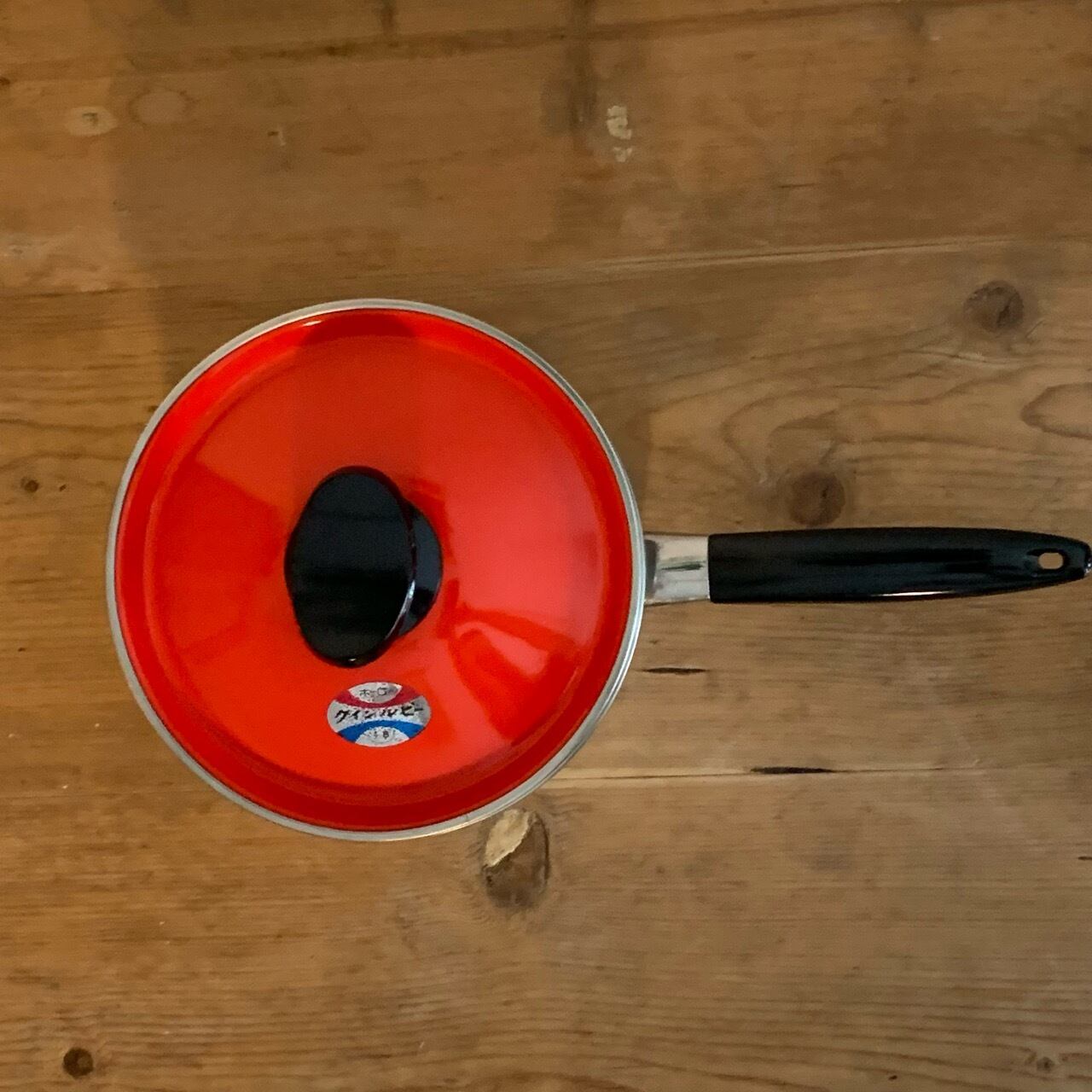 花柄が可愛い☆ホーロー片手鍋 クインルビー 昭和レトロ