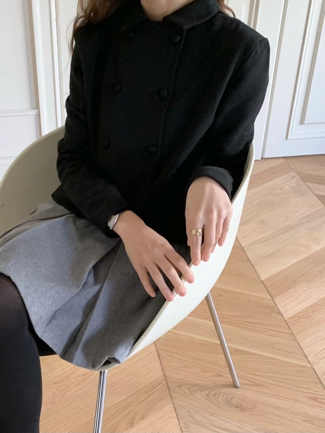 (予約) LIFFEY / Knited double blouse 2color