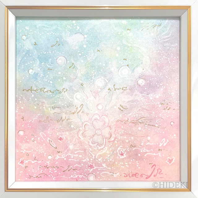 パステル画ヒーリングアート｜よつばのしあわせ｜抽象画パステル絵画