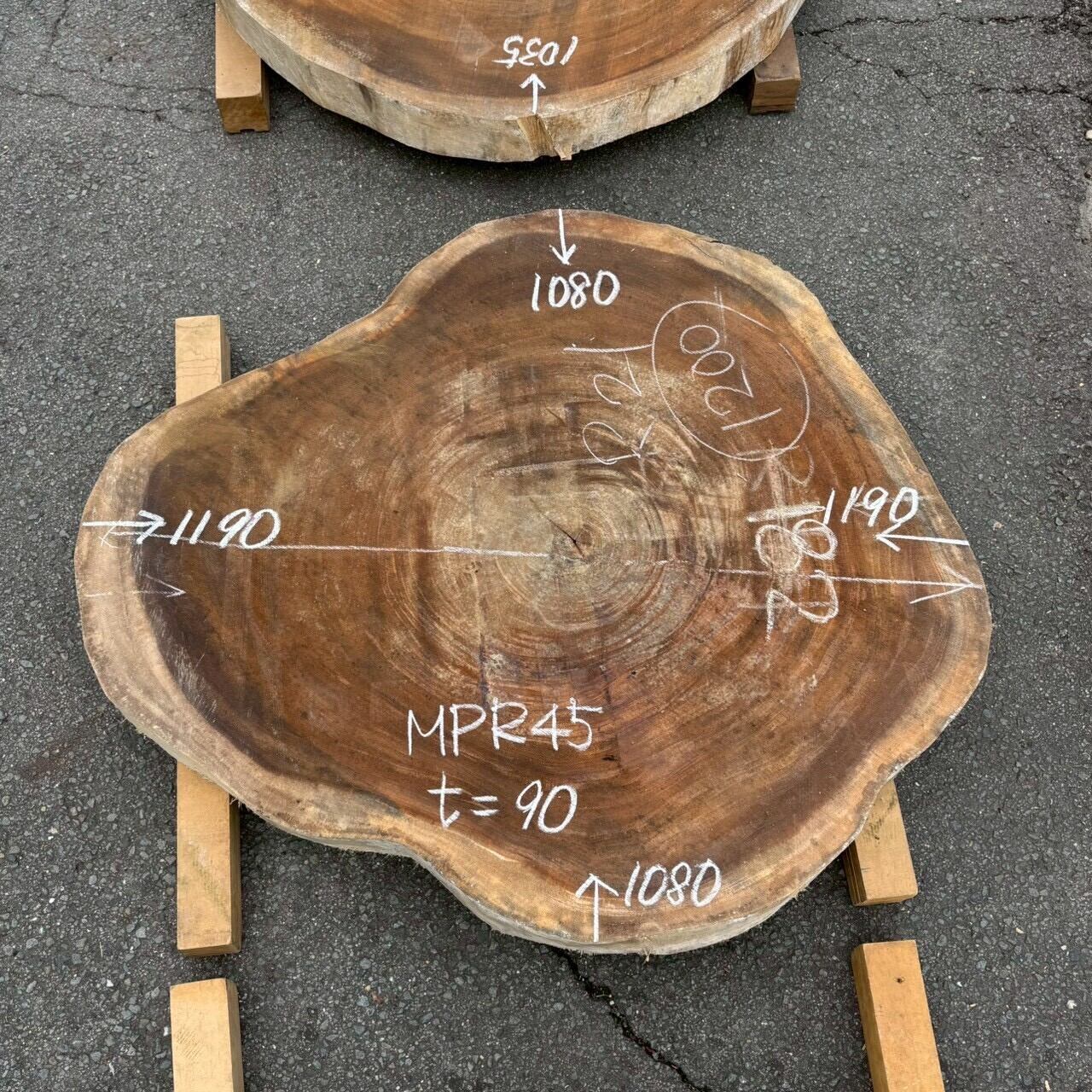 【輪切り】モンキーポッド_1190×1080×90_Web限定_オーダー用原板 N2796