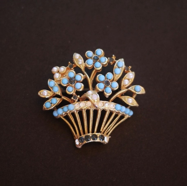 CAPRIブローチ フラワーバスケット