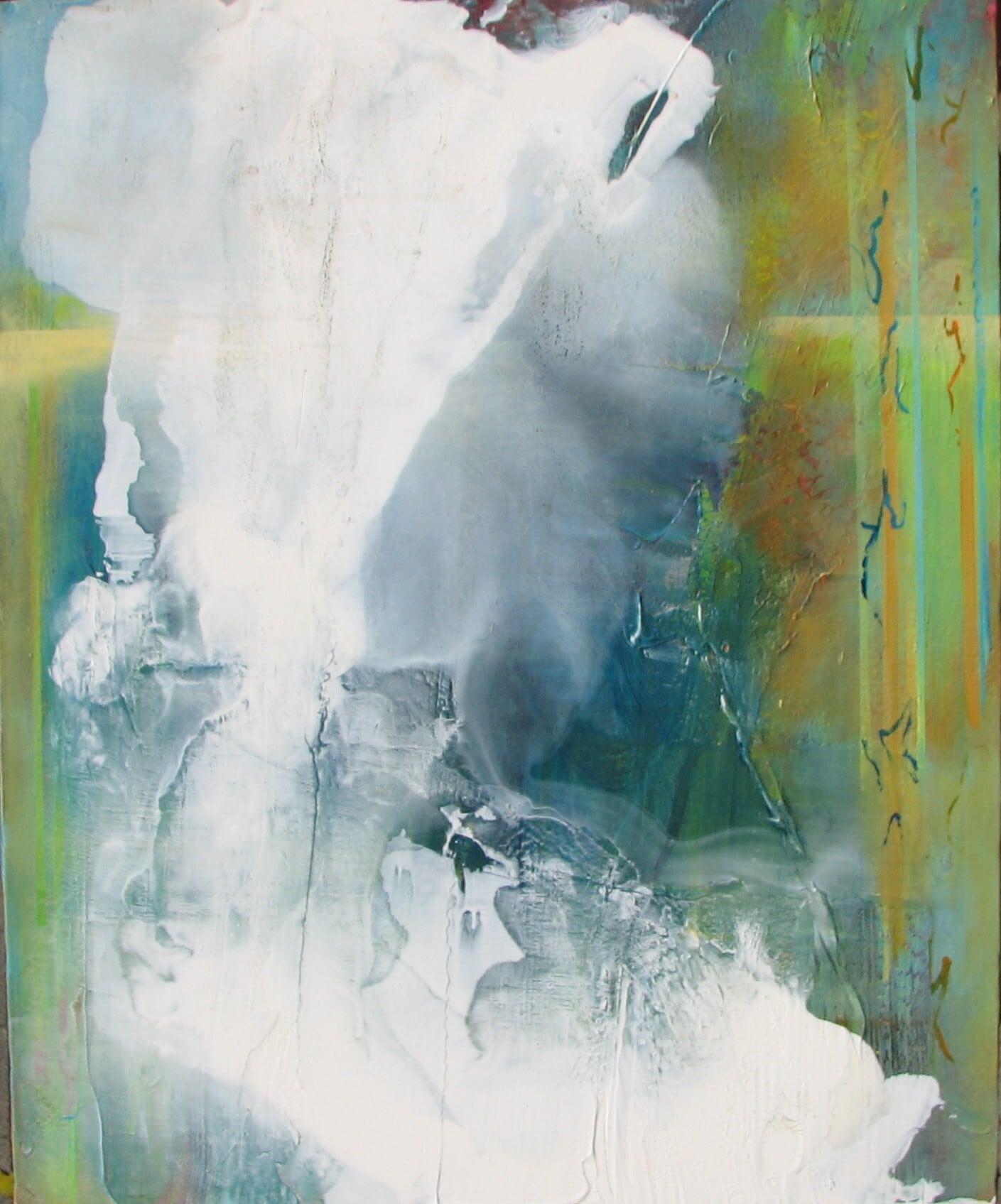 大澤哲郎「untitled to-490」F80号,日本古来の墨流し的現代絵画 大澤哲郎「